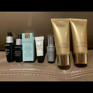 Skin care travel set from Lancôme and Estée Lauder